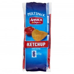 PATATINE AMICA CHIPS KETCHUP MULTIPACK GR.25X6